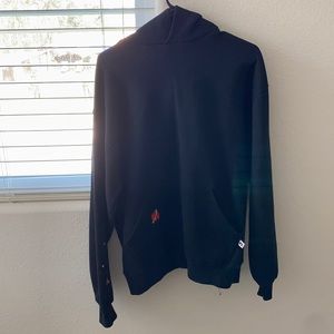 UO Black space detailed hoodie